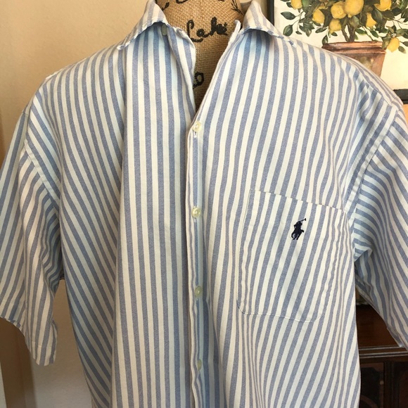 Ralph Lauren Other - 🎊HP🎊EUC RALPH LAUREN CHAMBRAY & WHITE STRIPE